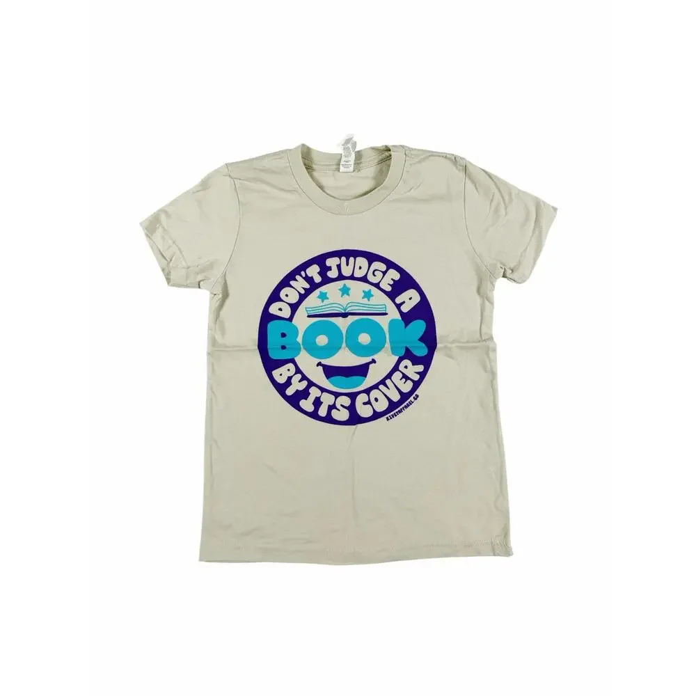 NEW Rivet Apparel Don’t Judge a Book by Its Cover Graphic T-Shirt Size 6-8
